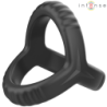 INTENSO - ANILLO PARA PENE DE SILICONA DOBLE CARSON, MODELO NEGRO 4
