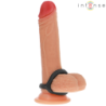 INTENSO - ANILLO PARA PENE DE SILICONA DOBLE CARSON, MODELO NEGRO 4