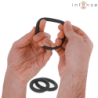 INTENSO - 3 ANILLOS BÁSICOS DE SILICONA PARA PENE NEGRO