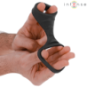 INTENSE - ANILLO PARA PENE DE SILICONA DOBLE THEO, MODELO NEGRO 3
