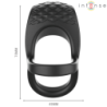 INTENSO - ANILLO DOBLE PARA PENE VIBRADOR ALEX 10 VIBRACIONES NEGRO