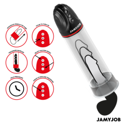 JAMYJOB - BOMBA AUTOMÁTICA XPAND CON 3 NIVELES DE SUCCIÓN, COLOR GRIS