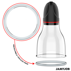 JAMYJOB - BOMBA AUTOMÁTICA PARA TESTÍCULOS XPAND LITE, 3 NIVELES DE SUCCIÓN, GRIS