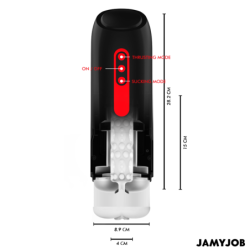 JAMYJOB - MASTURBADOR VAGINAL AUTOMÁTICO PHANTOM CON 5 MODOS DE SUCCIÓN Y EMPUJE