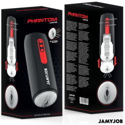 JAMYJOB - MASTURBADOR VAGINAL AUTOMÁTICO PHANTOM CON 5 MODOS DE SUCCIÓN Y EMPUJE
