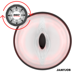 JAMYJOB - MASTURBADOR VAGINAL AUTOMÁTICO CYCLONE CON 10 MODOS DE ROTACIÓN Y EMPUJE