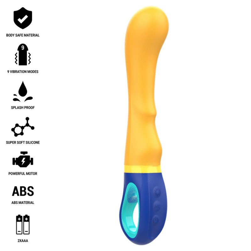 INTENSO - VIBRADOR DE PUNTO G DE PELO AMARILLO