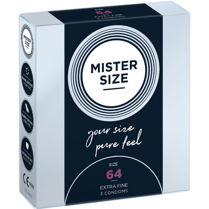 MISTER SIZE - PRESERVATIVOS TALLA XXL 64 MM (3 UNIDADES)