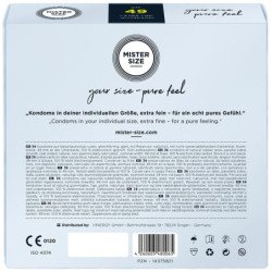 MISTER SIZE - PRESERVATIVO TALLA S 49 MM (36 UNIDADES)