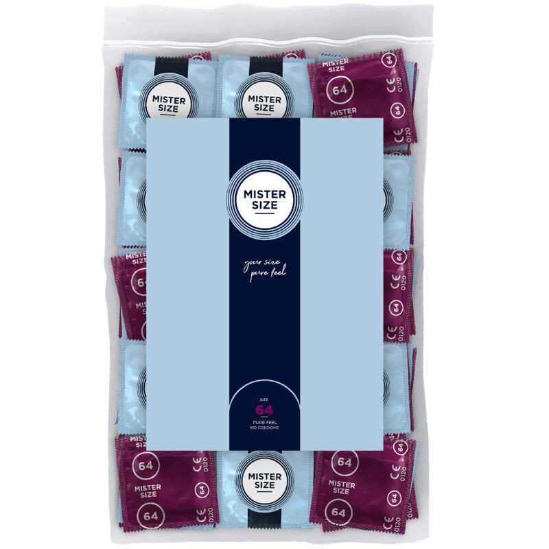 PRESERVATIVOS MISTER SIZE - TALLA XXL 64 MM (100 UNIDADES)