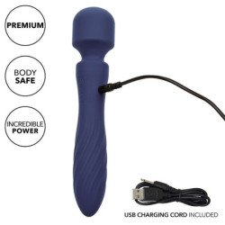 CALEXOTICS - MASAJEADOR CHARISMA MYSTIQUE CON DOBLE MOTOR, 12 FUNCIONES, 20,5 CM X 4,5 CM, COLOR MORADO