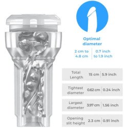 KIIROO - FEEL POCKET STROKER CRYSTAL BY KIIROO TRANSPARENTE