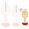 KINK - TAPÓN ANAL ROJO ROSA DORADO TALLA S