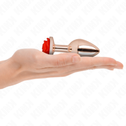 KINK - TAPÓN ANAL DE ORO ROSA CON ROSA M