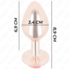 KINK - TAPÓN ANAL DE ORO ROSA CON ROSA M