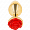 KINK - TAPÓN ANAL ROJO ROJA DORADO TALLA L