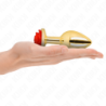 KINK - TAPÓN ANAL ROJO ROJA DORADO TALLA L