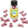 DIABLO PICANTE - 12 CARAMELOS DE LA ALEGRÍA CON FORMA DE PENE, FRESA/CEREZA
