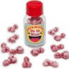 DIABLO PICANTE - 12 CARAMELOS DE LA RISA CON FORMA DE PENE, FRESA/CEREZA