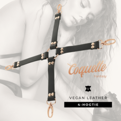 COQUETTE CHIC DESIRE FANTASY HOG TIE CUERO VEGANO