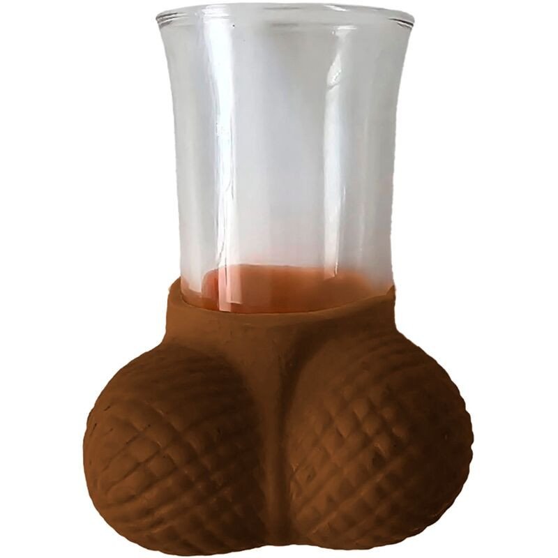 DIABLO PICANTE - VASO DE CHUPITO DE CRISTAL CON HUEVOS MULATOS