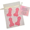 DIABLO PICANTE - 4 MINIJABONES PERFUMADOS CON FORMA DE PENE ROSA