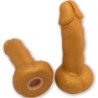 DIABLO PICANTE - HUCHA CON FORMA DE PENE 22,5 CM DORADA