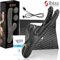 IBIZA - VIBRADOR HI-TECH RABITT CLITORIAL POTENTE Y DOBLE WAVE TWO DRAGONS