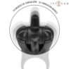 INTENSO - ANILLO VIBRATORIO MABEL 10 VIBRACIONES CON ESTIMULADOR DE CLÍTORIS NEGRO