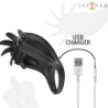 INTENSO - ANILLO VIBRATORIO MABEL 10 VIBRACIONES CON ESTIMULADOR DE CLÍTORIS NEGRO
