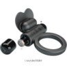 PRETTY LOVE - ANILLO VIBRADOR DEBONAIRE CONEJO 10 VIBRACIONES NEGRO