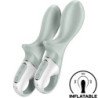 SATISFACTOR - BOMBA DE AIRE BOOTY 3 VIBRADOR ANAL INFLABLE GRIS VERDE