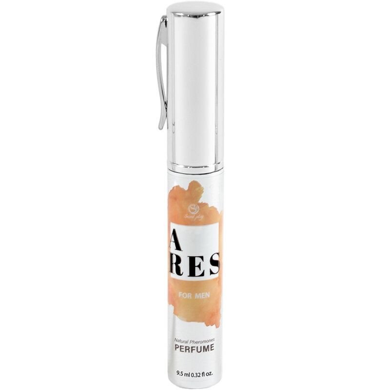 SECRETPLAY - PERFUME NATURAL ARES CON FEROMONAS, TAMAÑO VIAJE PARA HOMBRE, 10 ML