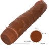 BAILE - BOB VIBRADOR REALISTA 22,5 CM MULATTO