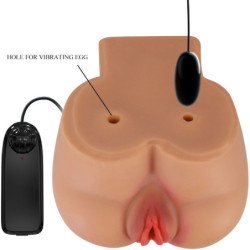 CRAZY BULL - VIBRADOR KYLIE ASS CON VAGINA Y ANO REALISTAS Y CONTROL REMOTO