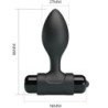 PRETTY LOVE - VIBRA BUTT 10 VIBRACIONES TAPÓN ANAL NEGRO