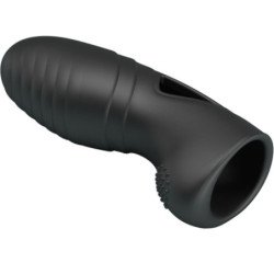 PRETTY LOVE - VIBRADOR DE DEDO DE SILICONA ALAN NEGRO