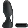 PRETTY LOVE - VIBRADOR DE DEDO DE SILICONA ALAN NEGRO