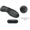 PRETTY LOVE - VIBRADOR DE DEDO DE SILICONA ALAN NEGRO