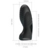 PRETTY LOVE - VIBRADOR DE DEDO DE SILICONA ALAN NEGRO