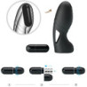 PRETTY LOVE - VIBRADOR DE DEDO DE SILICONA ALAN NEGRO