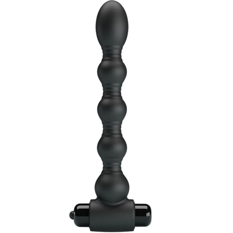 PRETTY LOVE - LYNN TAPÓN ANAL DE SILICONA CON 10 VIBRACIONES NEGRO