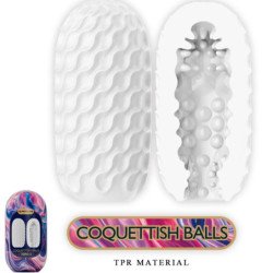 PRETTY LOVE - VENUS X 15 MASTURBADORES MASCULINOS DE SILICONA BLANCOS