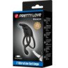 PRETTY LOVE - ANILLO VIBRADOR DOBLE SETH RABBIT 7 VIBRACIONES NEGRO