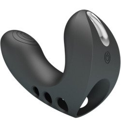 PRETTY LOVE - VIBRADOR DE DEDO CAMELIA 7 VIBRACIONES NEGRO