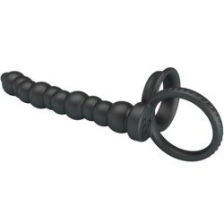 PRETTY LOVE - ANILLO PARA PENE DE DOBLE PENETRACIÓN DILLION NEGRO