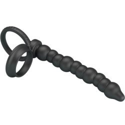 PRETTY LOVE - ANILLO PARA PENE DE DOBLE PENETRACIÓN DILLION NEGRO