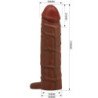 PRETTY LOVE - FUNDA PARA PENE KAILE CON EXTENSIÓN DE 2,5 CM MULATTO