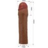 PRETTY LOVE - FUNDA PARA PENE CHANE CON EXTENSIÓN DE 5 CM MULATTO