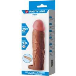 PRETTY LOVE - FUNDA PARA PENE HANI CON EXTENSIÓN DE 5 CM MULATTO